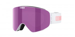 Bliz Flow Ski Goggles Weiß Braun Rosa | WRPU-10793