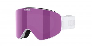 Bliz Flow Ski Goggles Weiß Rosa | YSZA-28514