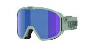 Bliz Rave Jr Ski Goggles Grün Dunkelgrün Braun Blau | SQNF-07816