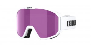 Bliz Rave Jr Ski Goggles Weiß Schwarz Braun Rosa | DCML-53926