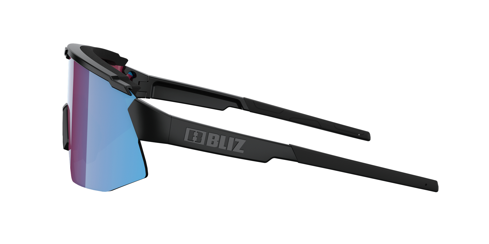 Bliz Breeze Small Sonnenbrille Schwarz Rosa Blau | REWU-57286