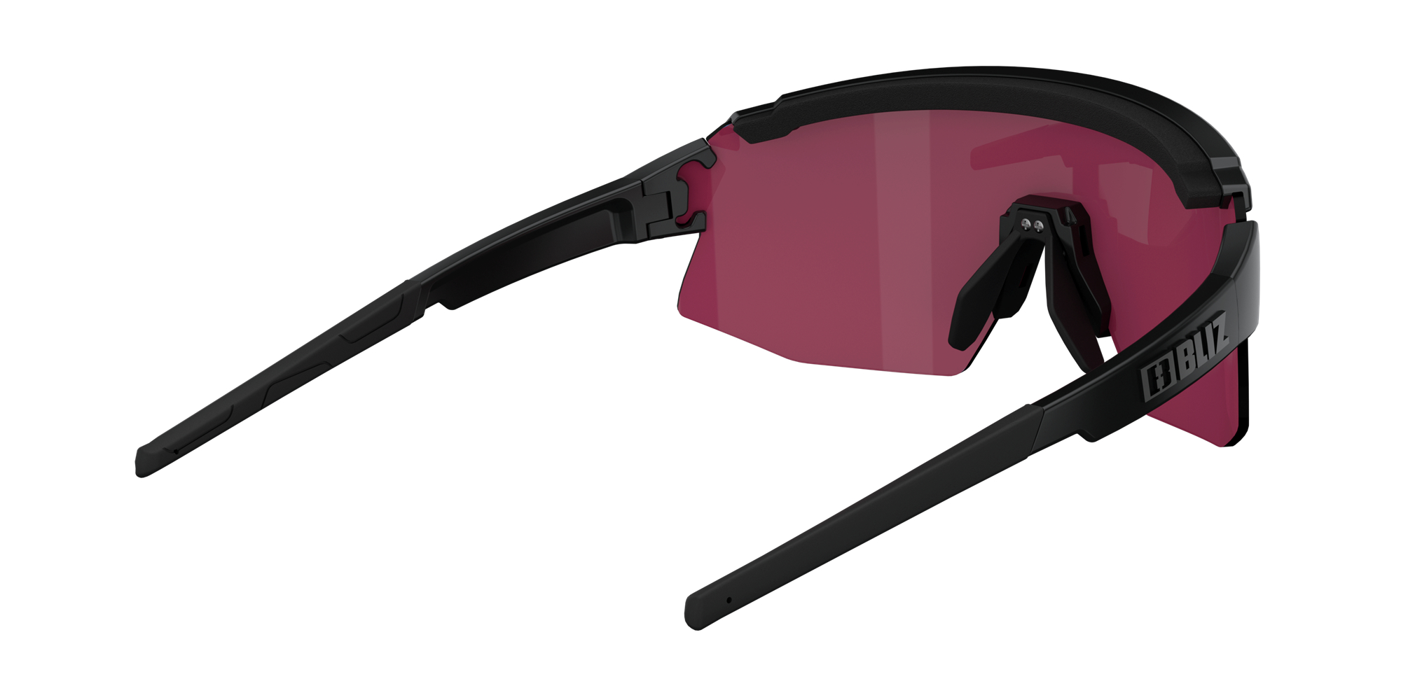 Bliz Breeze Small Sonnenbrille Schwarz Rosa Blau | REWU-57286