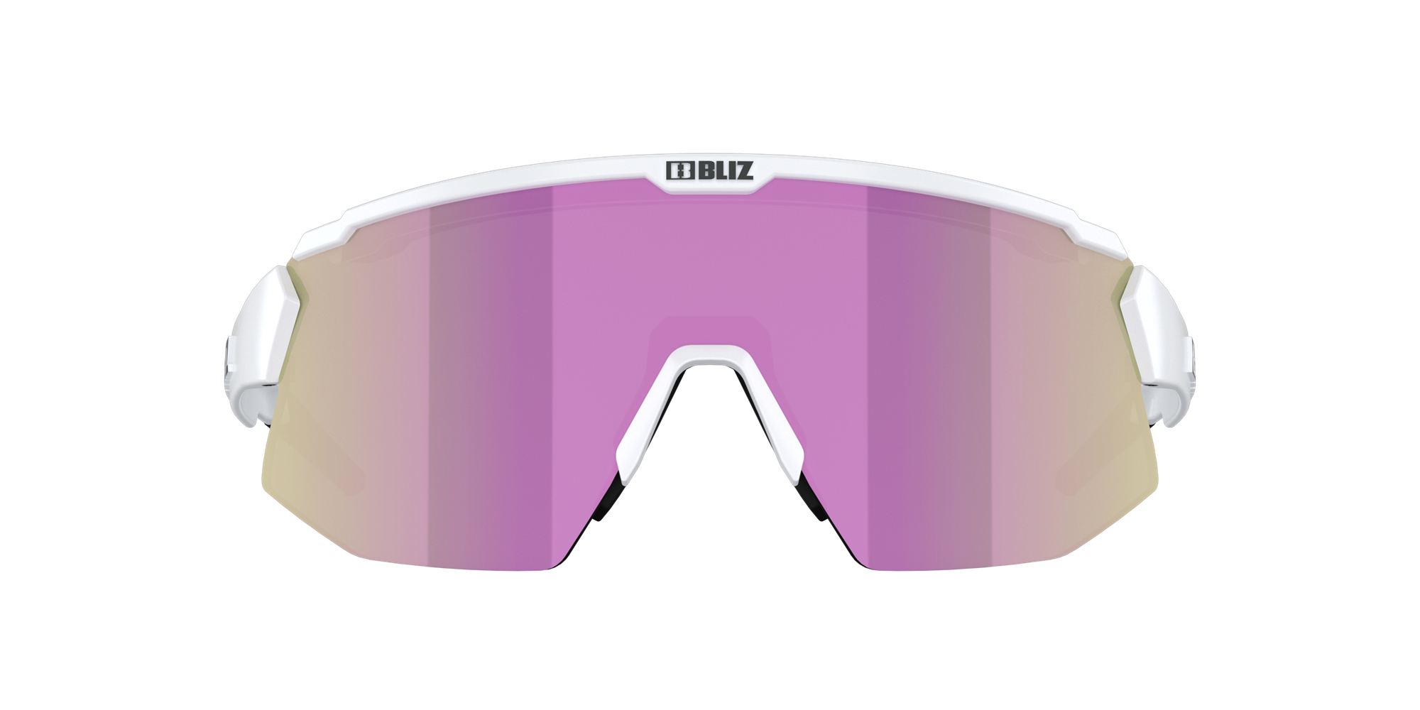 Bliz Breeze Small Sonnenbrille Weiß Braun Rosa | DSXN-02138