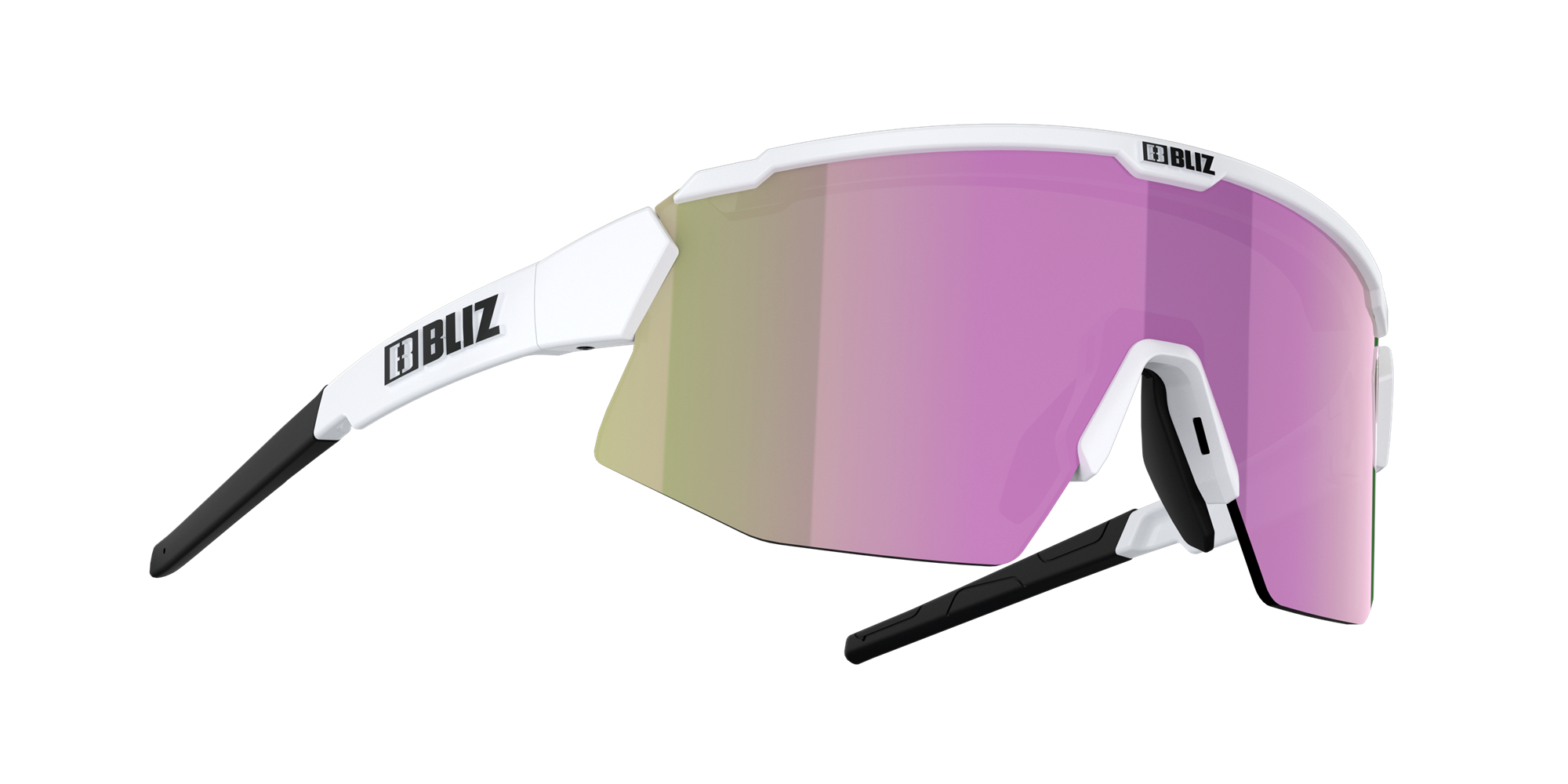 Bliz Breeze Small Sonnenbrille Weiß Braun Rosa | DSXN-02138