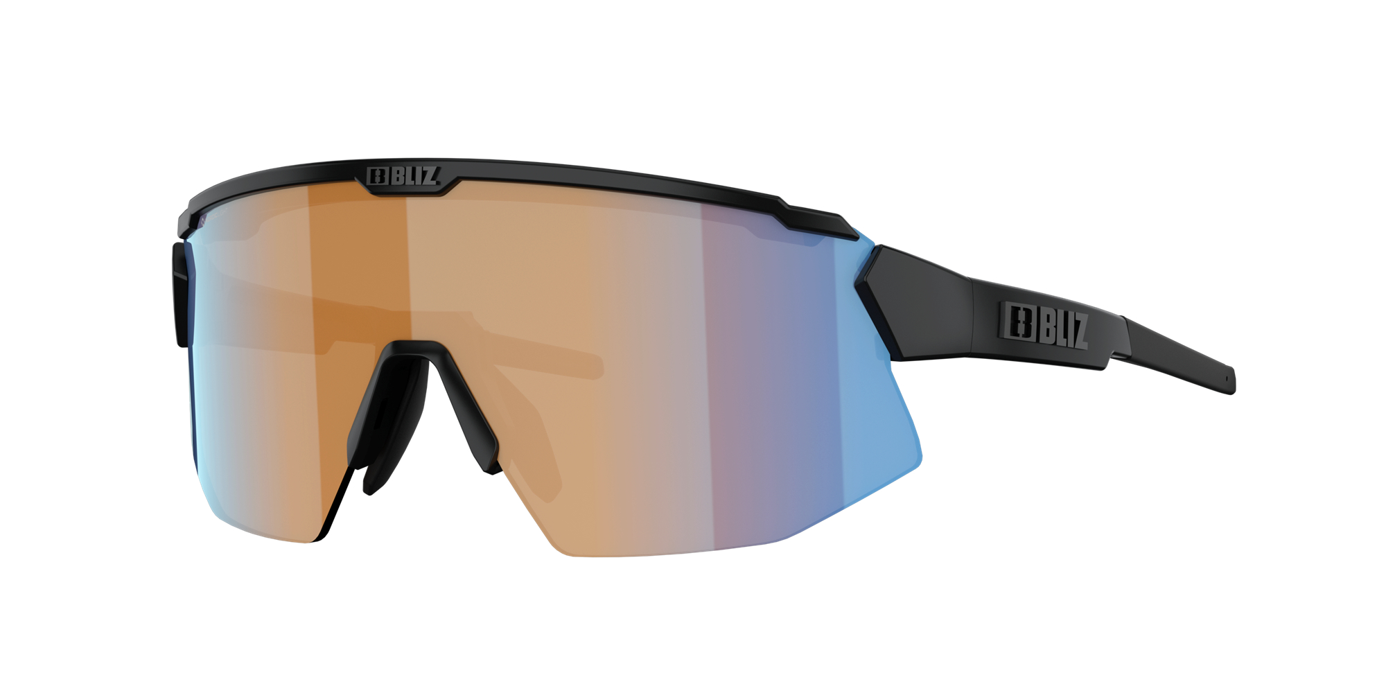 Bliz Breeze Sonnenbrille Schwarz Koralle Orange Blau | XEWR-26907