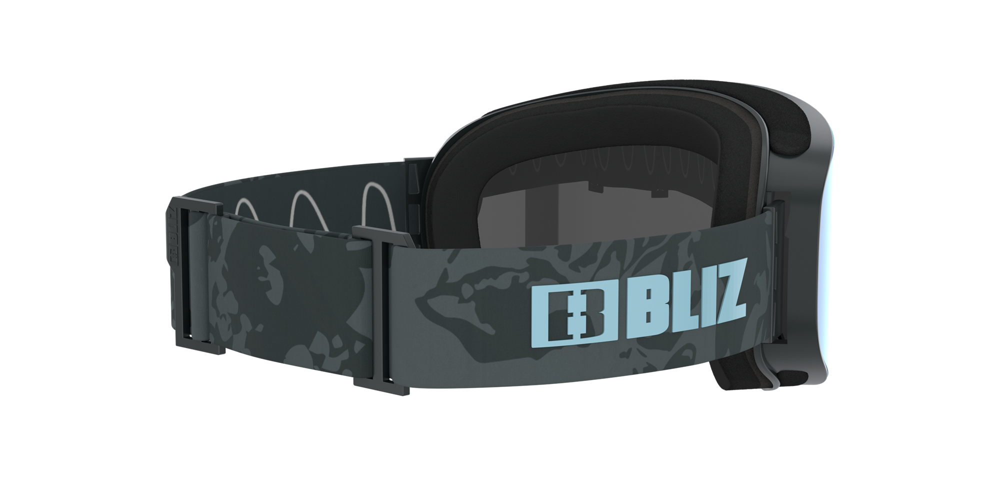 Bliz Flow Ski Goggles Grau Blau | WZKP-27365