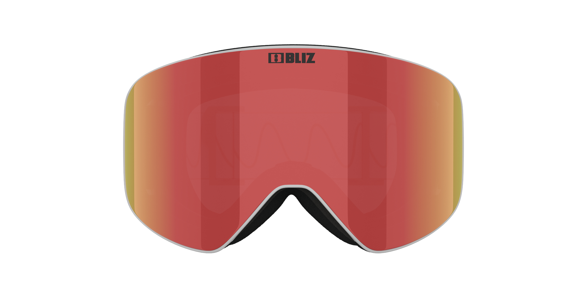 Bliz Flow Ski Goggles Hellgrau Braun Rot | LMHX-79165