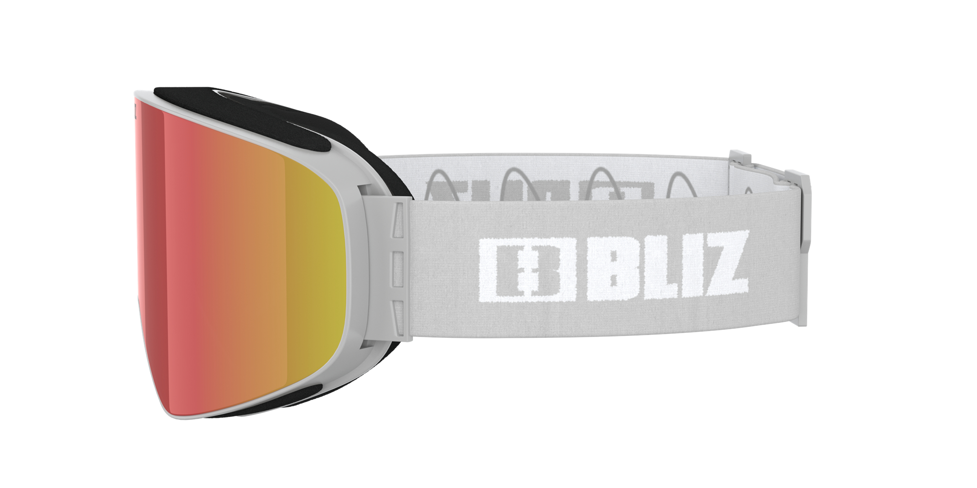 Bliz Flow Ski Goggles Hellgrau Braun Rot | LMHX-79165