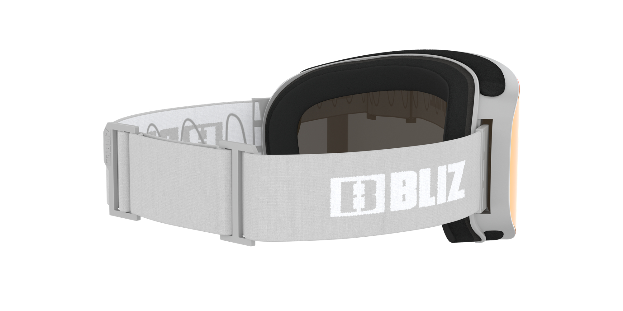 Bliz Flow Ski Goggles Hellgrau Braun Rot | LMHX-79165