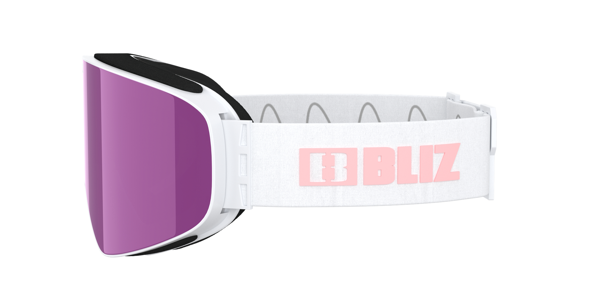 Bliz Flow Ski Goggles Weiß Braun Rosa | WRPU-10793