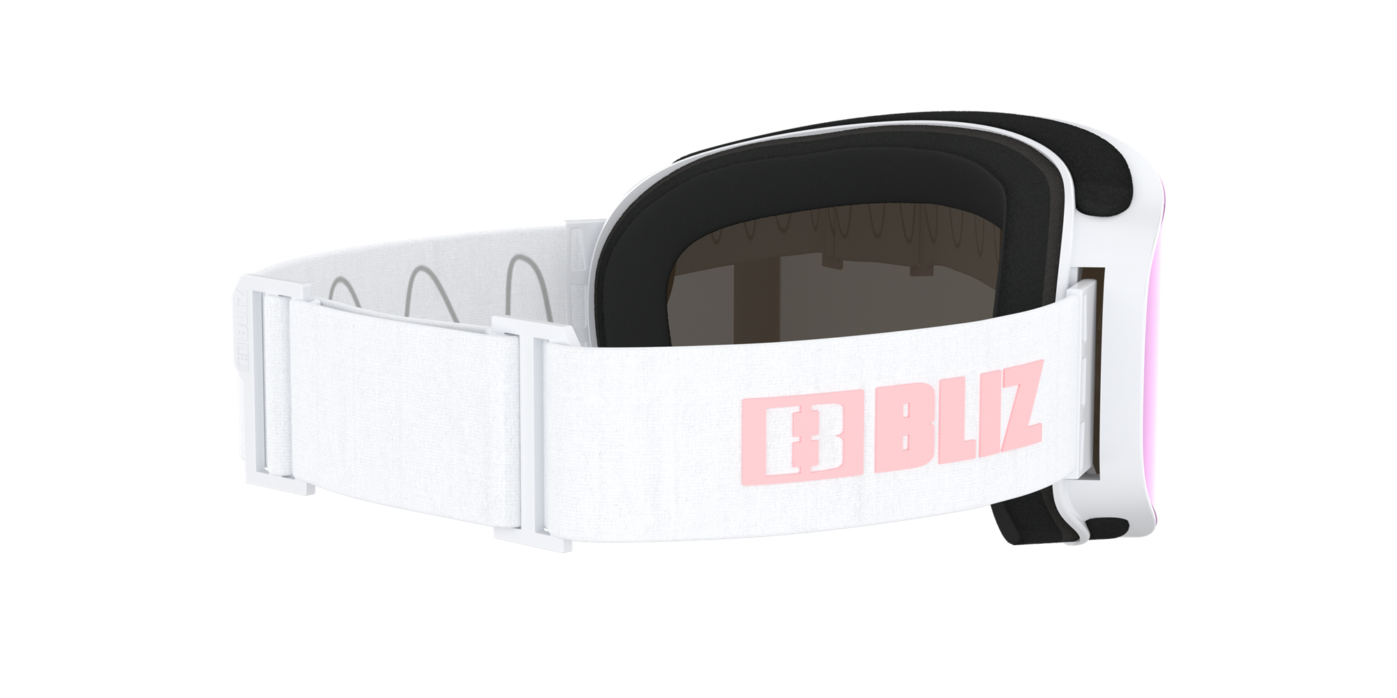 Bliz Flow Ski Goggles Weiß Braun Rosa | WRPU-10793