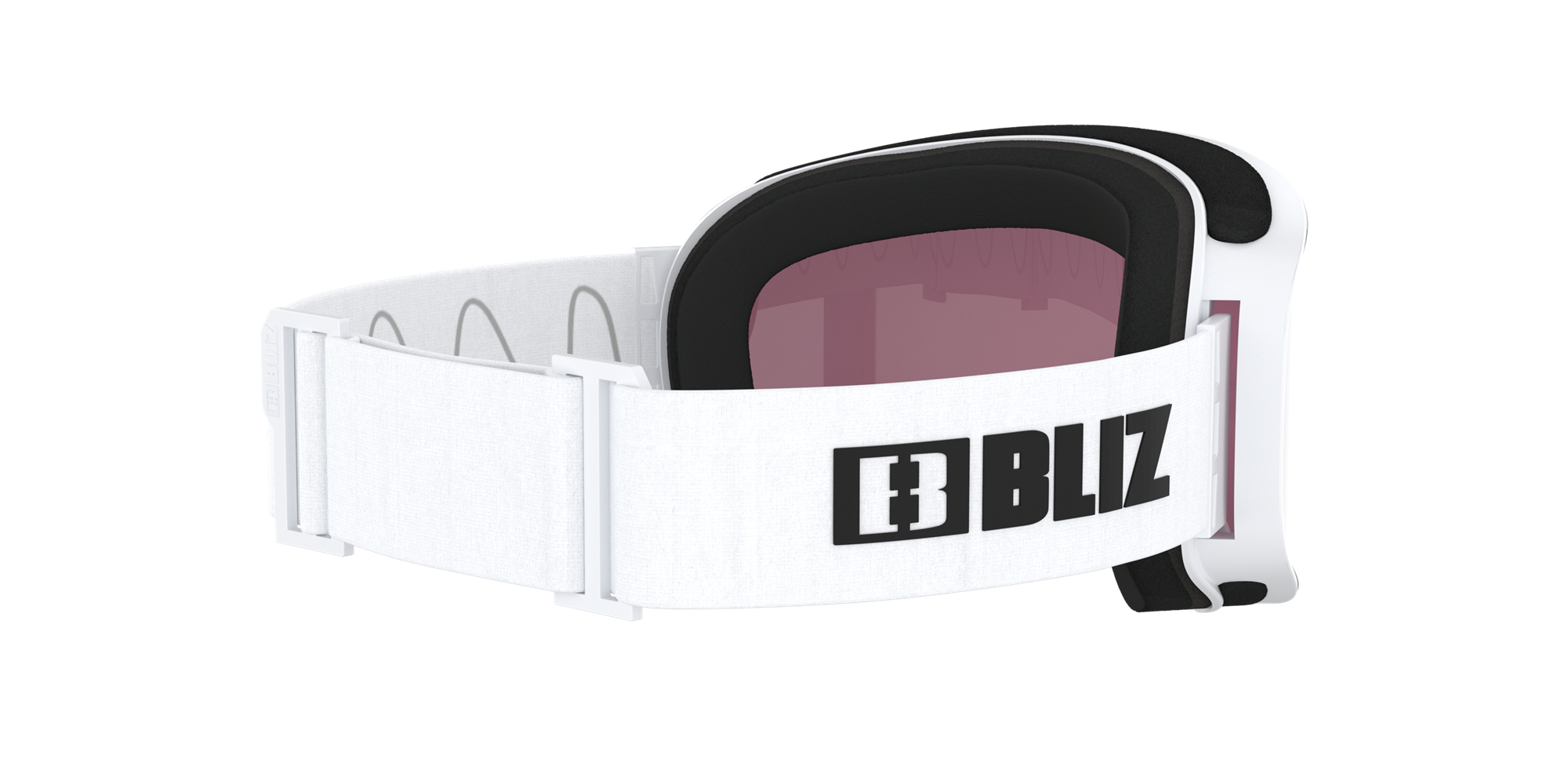 Bliz Flow Ski Goggles Weiß Rosa Silber | GEFW-31892