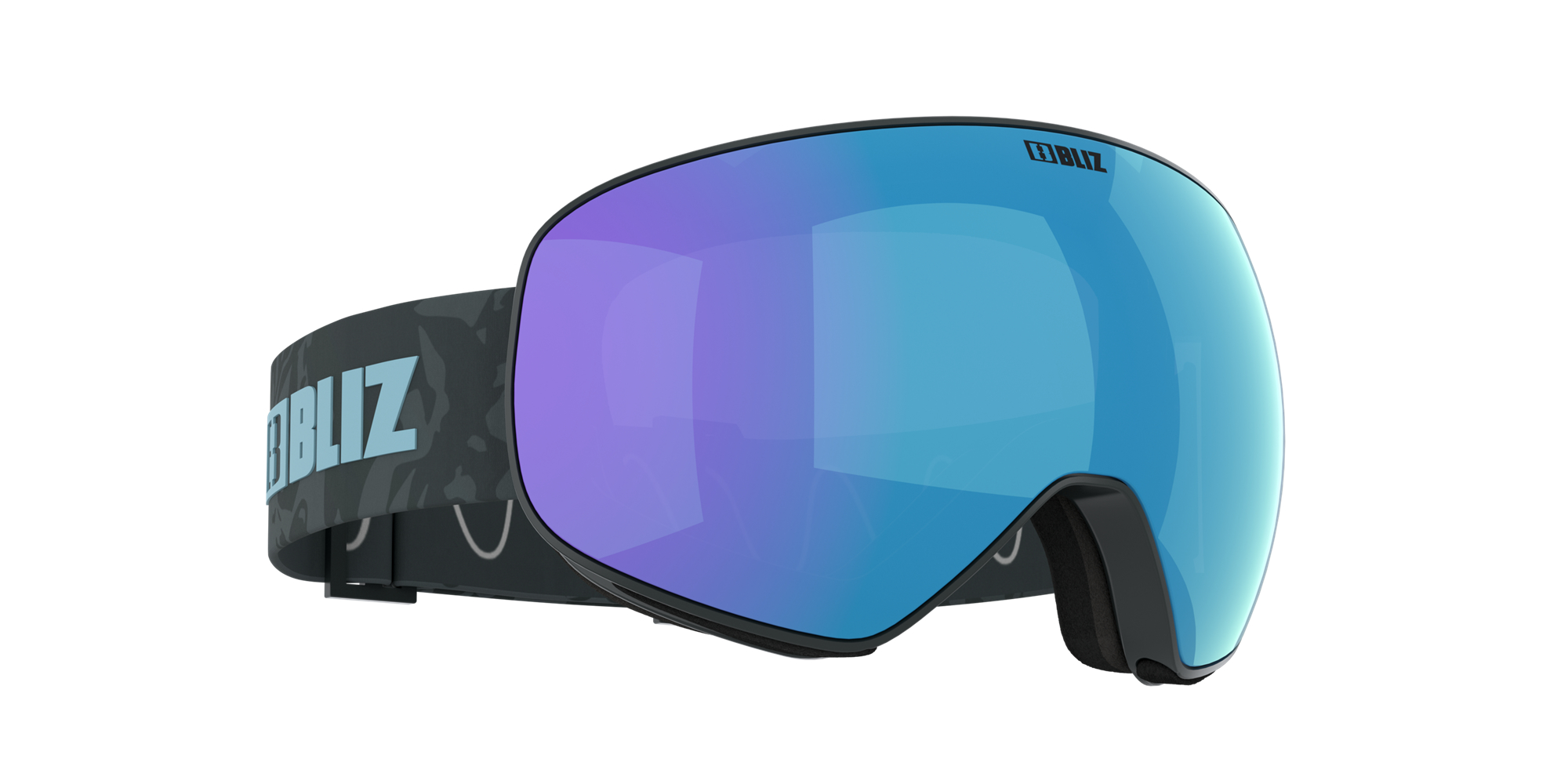 Bliz Floz Ski Goggles Grau Blau | GVTE-65378