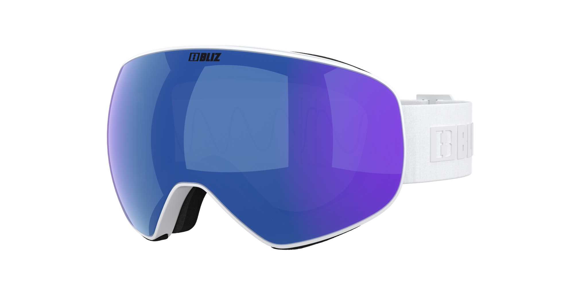 Bliz Floz Ski Goggles Weiß Braun Blau | XNGS-81059