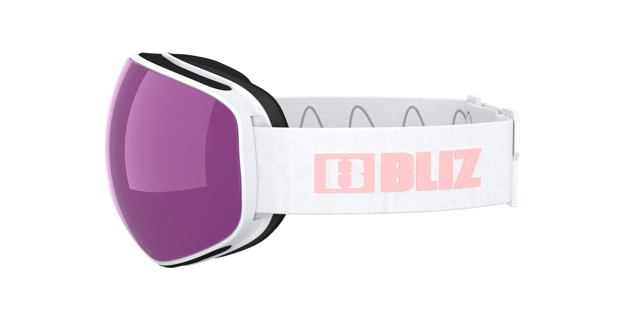 Bliz Floz Ski Goggles Weiß Braun Rosa | KNFZ-20935