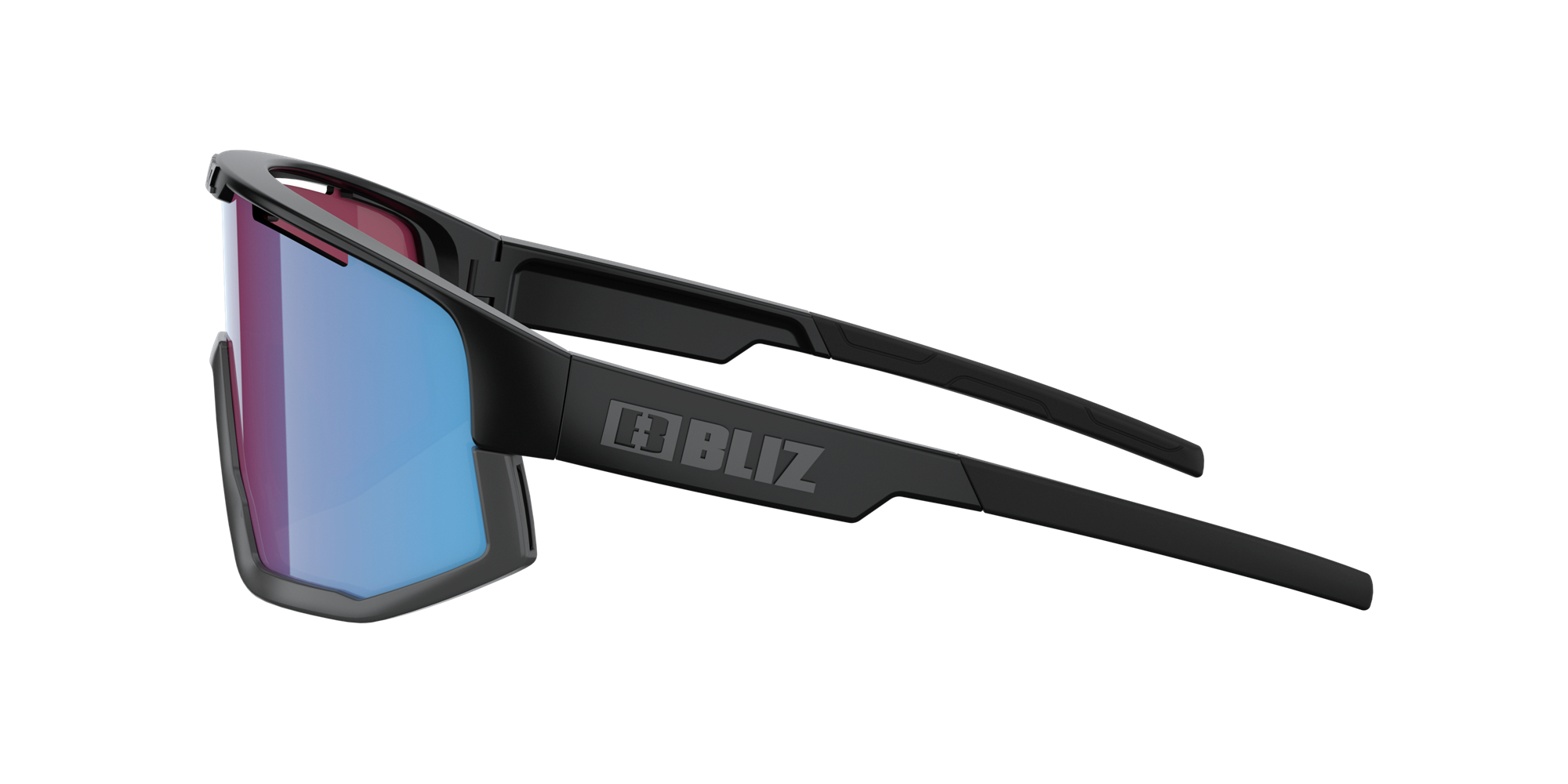 Bliz Fusion Small Sonnenbrille Schwarz Blau | CXFQ-73945