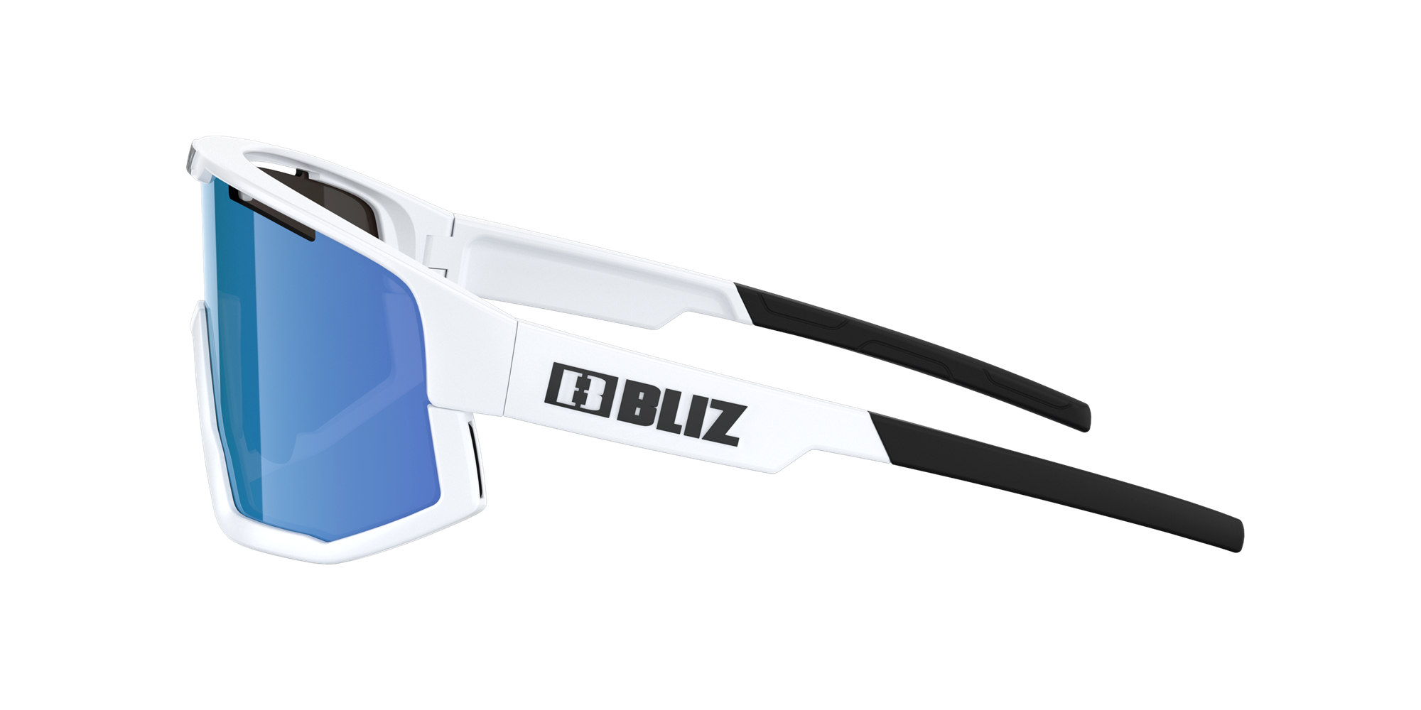 Bliz Fusion Small Sonnenbrille Weiß Braun Blau | TEOZ-31062