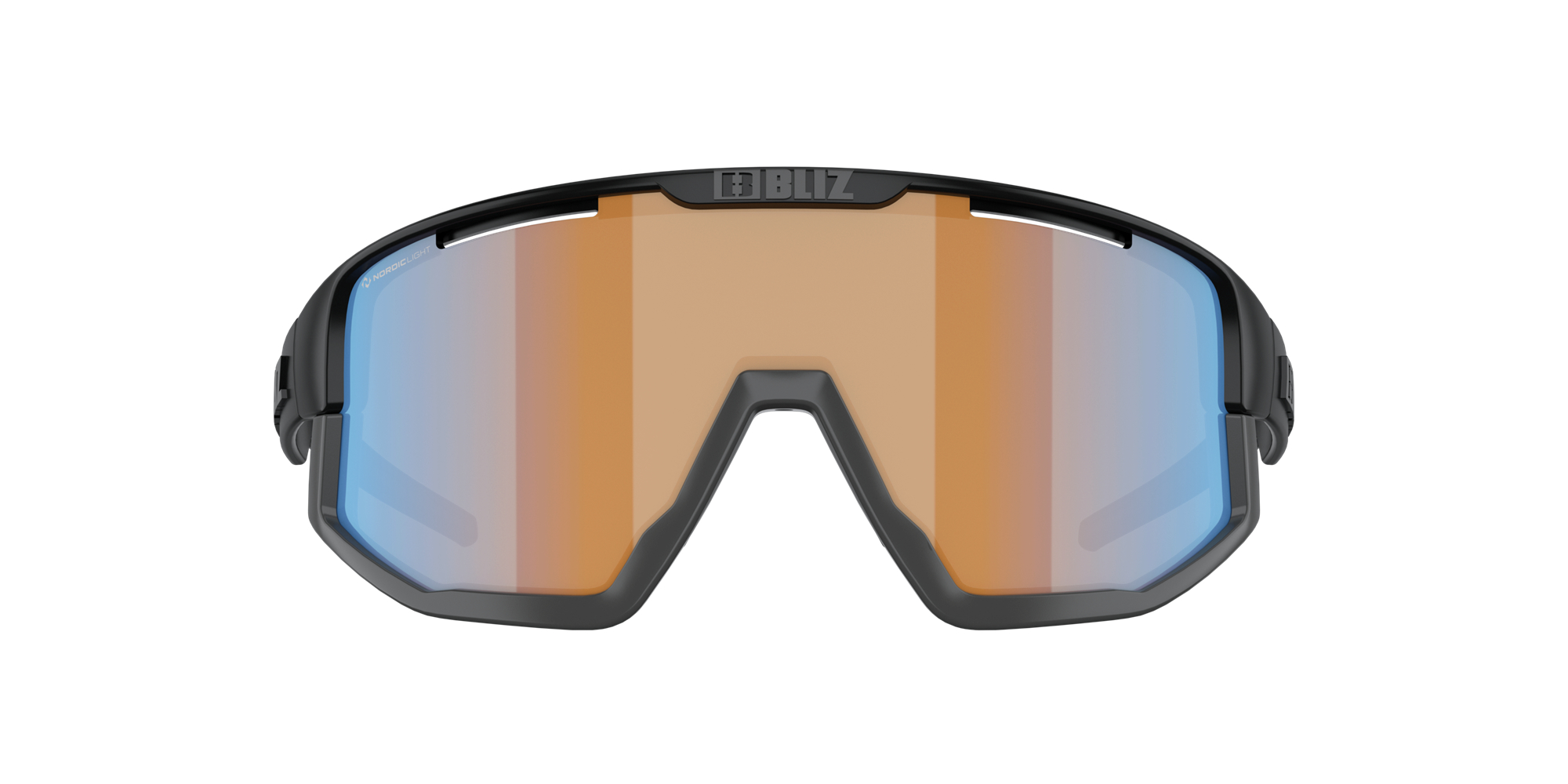 Bliz Fusion Sonnenbrille Schwarz Koralle Orange Blau | IOMX-95763