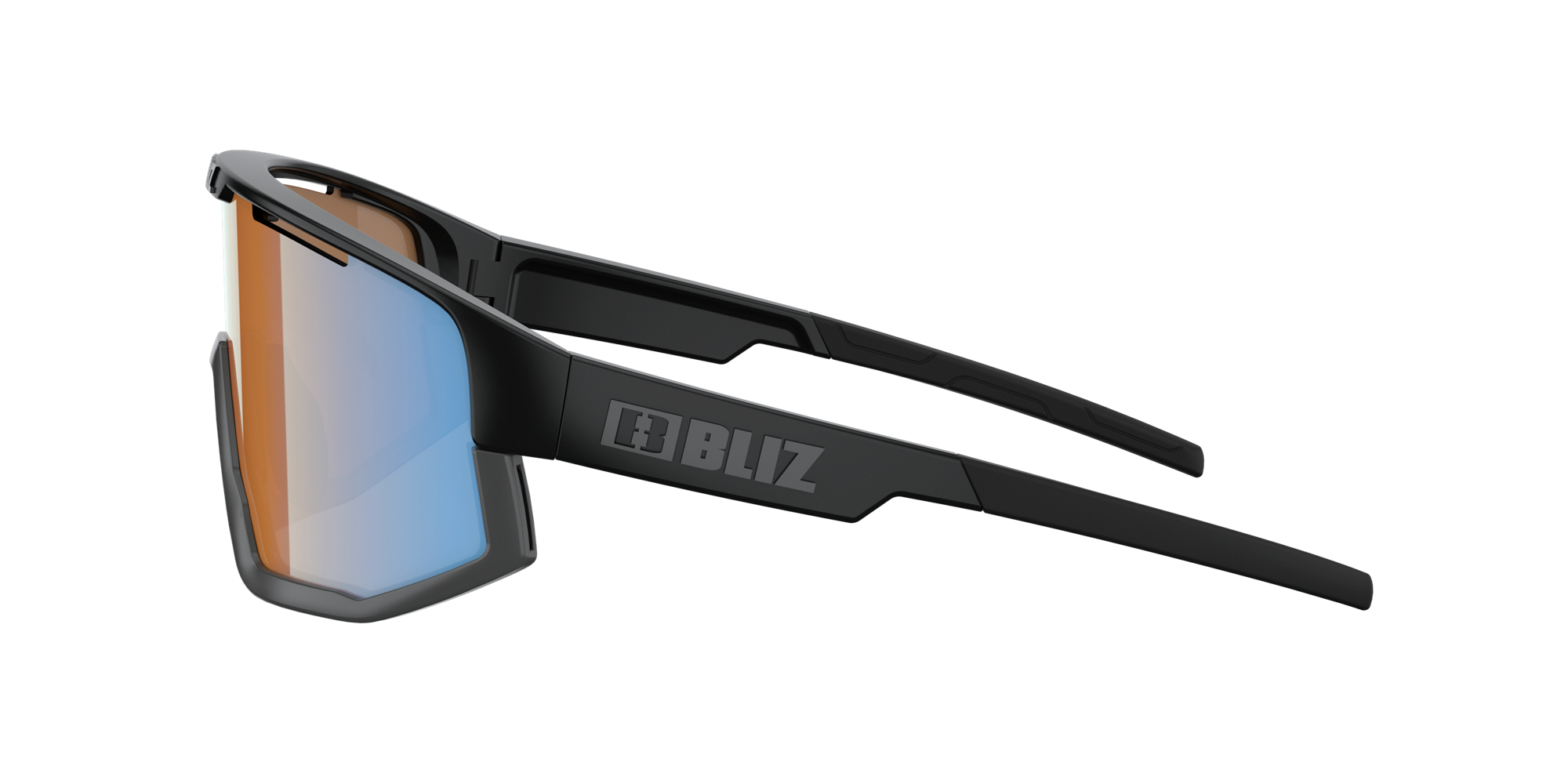 Bliz Fusion Sonnenbrille Schwarz Koralle Orange Blau | IOMX-95763