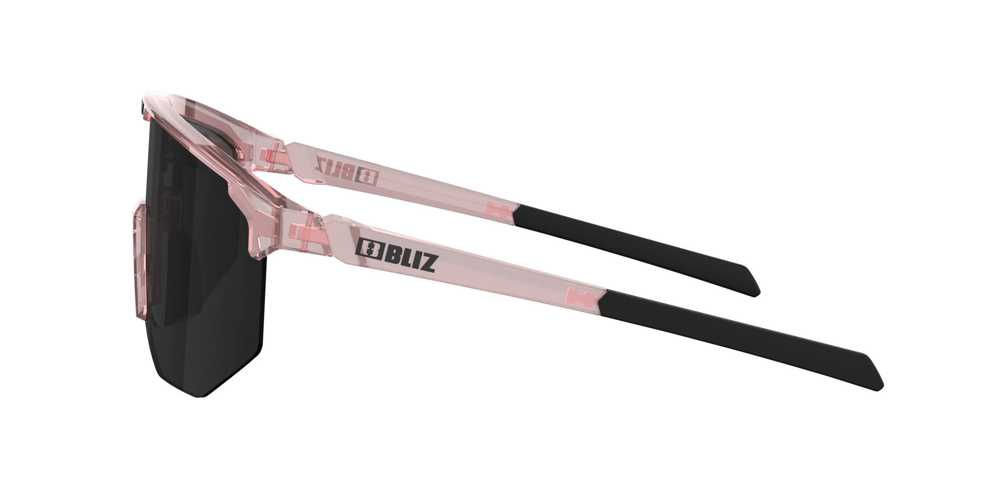 Bliz Hero Small Sonnenbrille Transparent Rosa | NUIP-40962