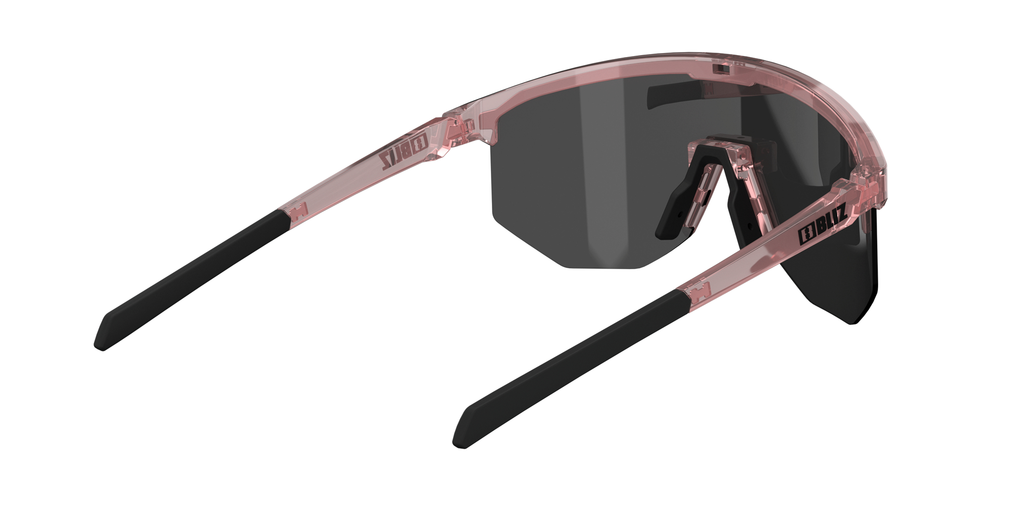 Bliz Hero Small Sonnenbrille Transparent Rosa | NUIP-40962