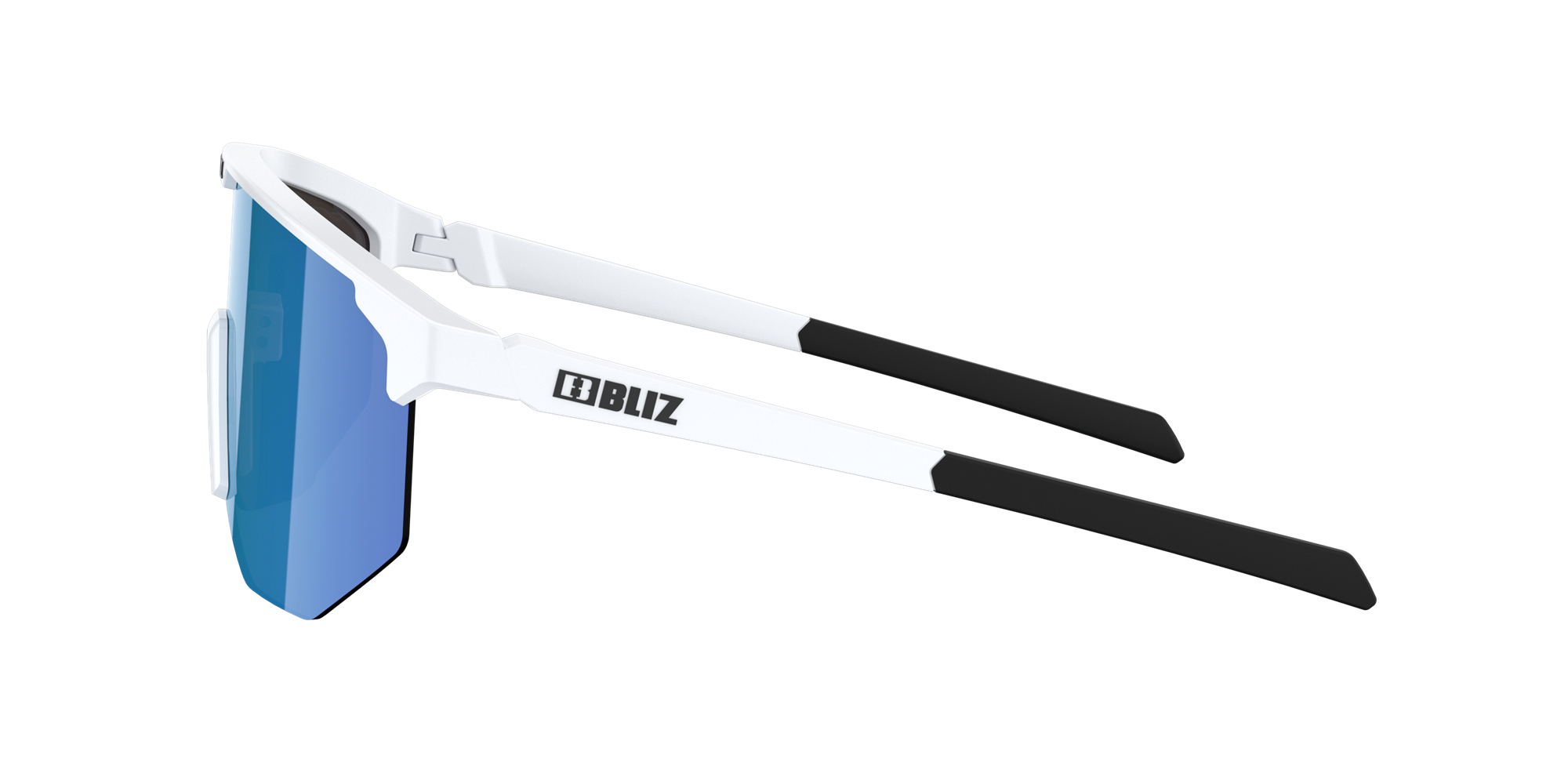 Bliz Hero Small Sonnenbrille Weiß Braun Blau | DJKA-70623