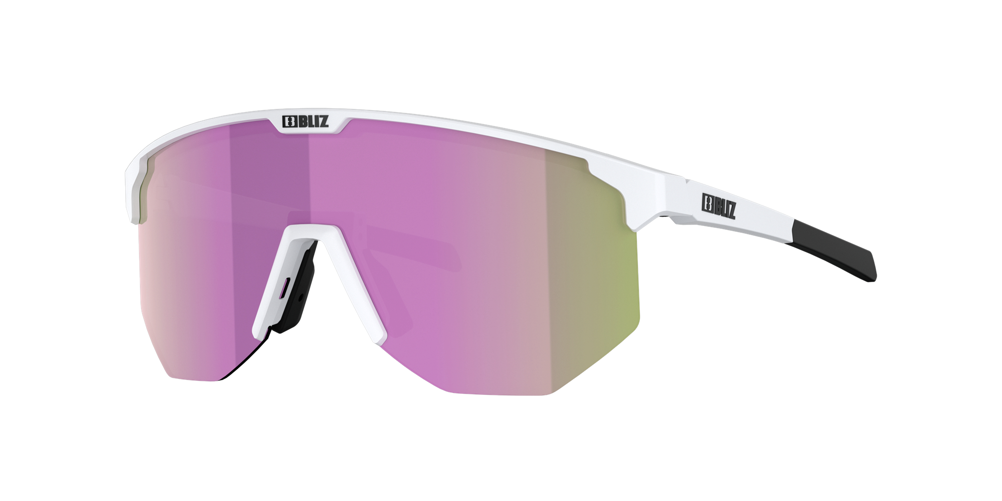 Bliz Hero Sonnenbrille Weiß Braun Rosa | DZSJ-16592