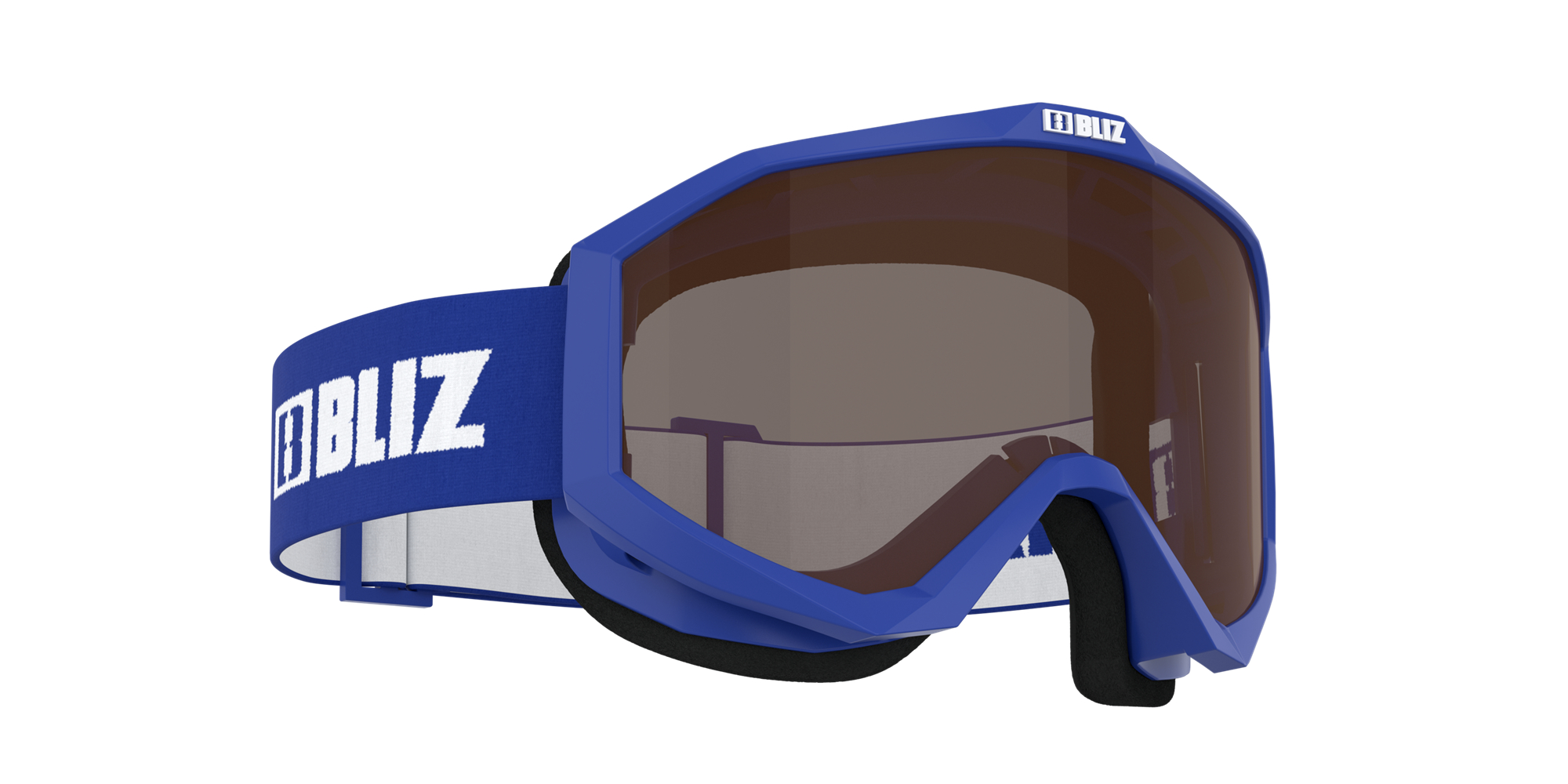 Bliz Liner Jr Ski Goggles Blau Weiß Braun | GPWQ-57683