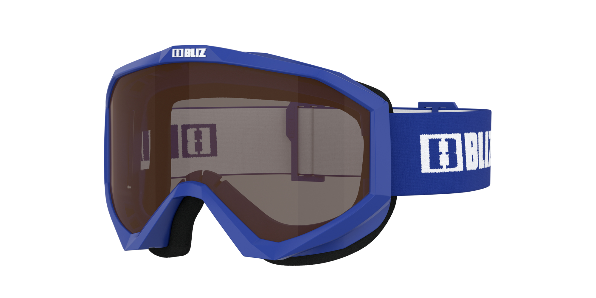 Bliz Liner Jr Ski Goggles Blau Weiß Braun | GPWQ-57683