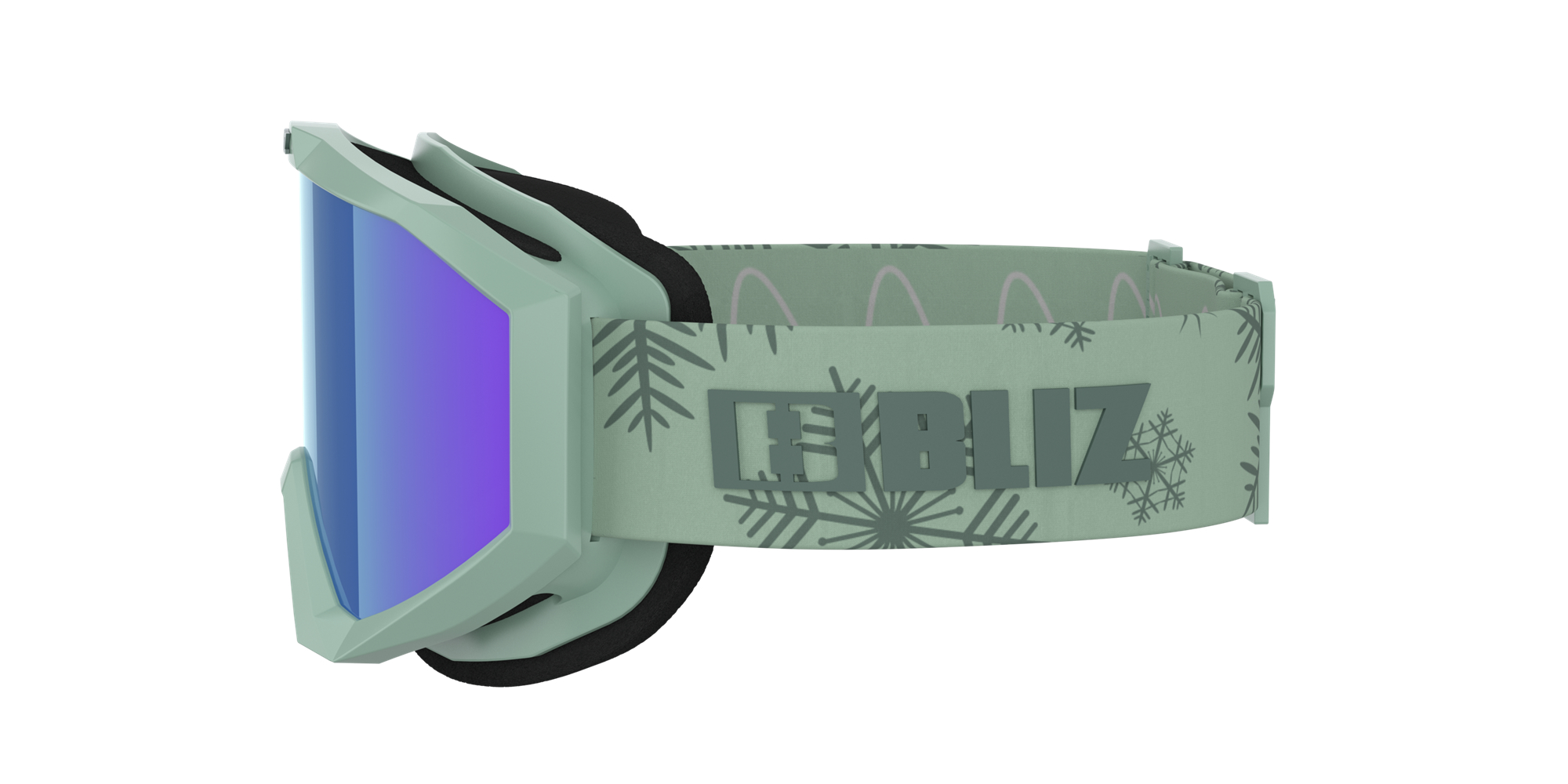 Bliz Liner Jr Ski Goggles Grün Dunkelgrün Braun Blau | EZOH-68193