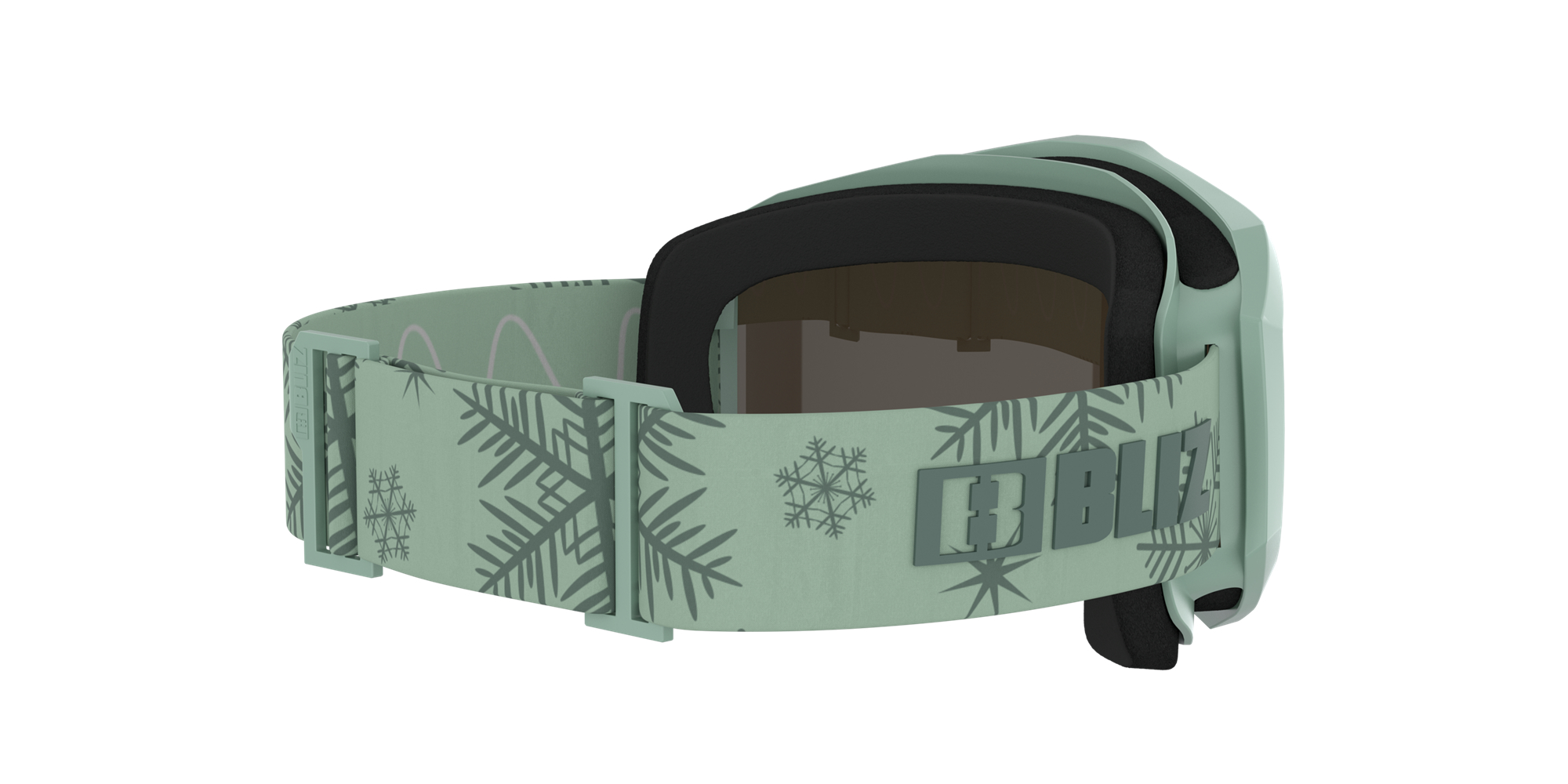 Bliz Liner Jr Ski Goggles Grün Dunkelgrün Braun Blau | EZOH-68193