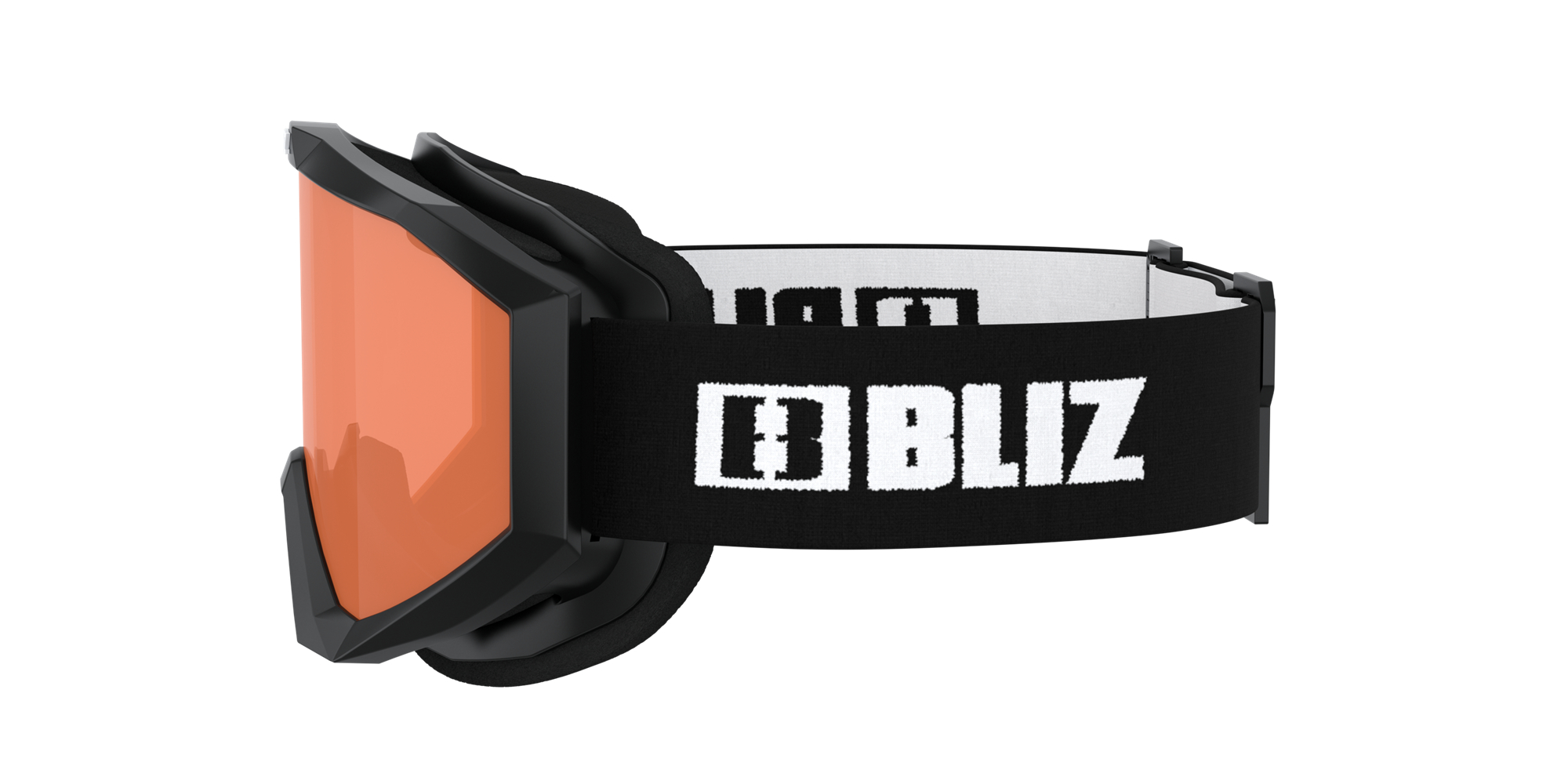 Bliz Liner Jr Ski Goggles Schwarz Weiß Orange | QDEF-34265