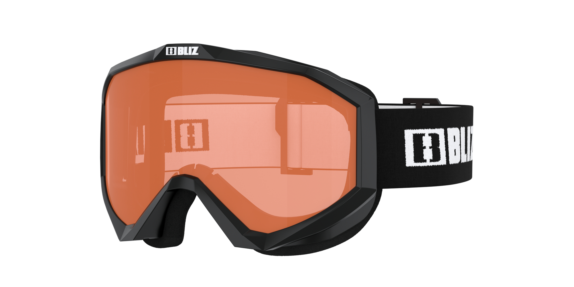 Bliz Liner Jr Ski Goggles Schwarz Weiß Orange | QDEF-34265