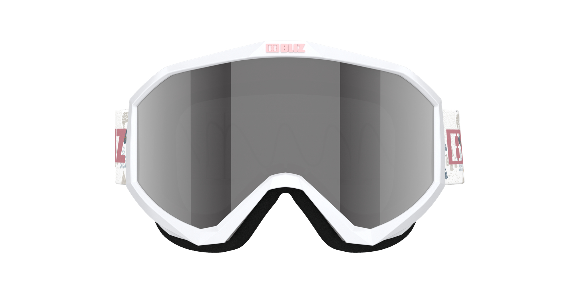 Bliz Liner Jr Ski Goggles Weiß Rosa | CITN-68352