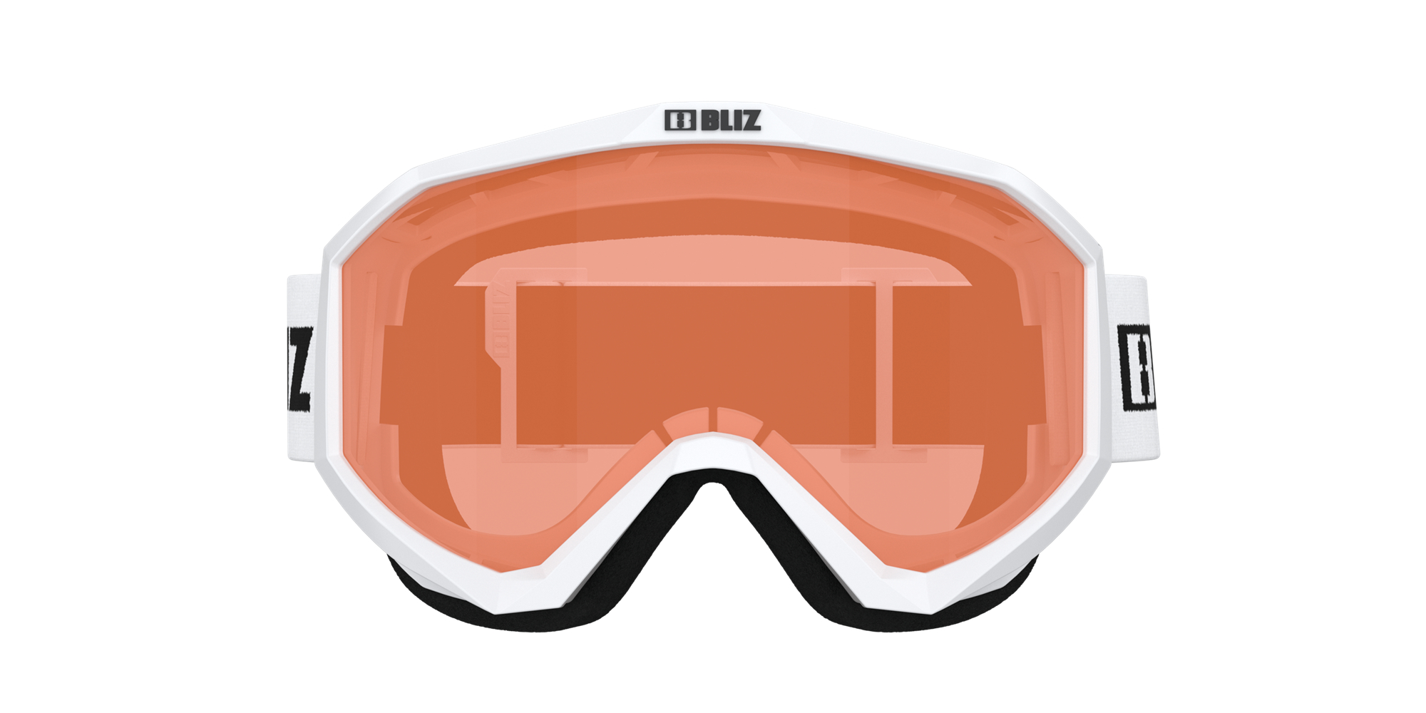 Bliz Liner Jr Ski Goggles Weiß Schwarz Orange | FKBH-08354