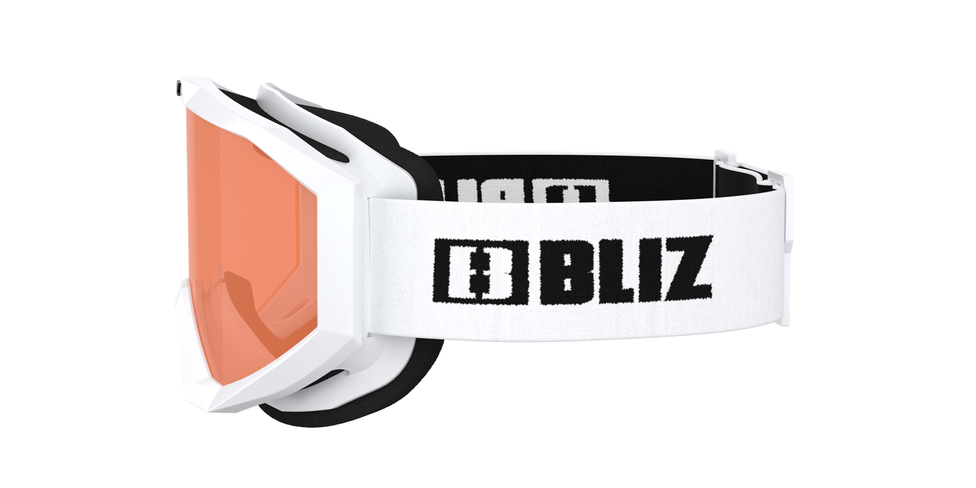 Bliz Liner Jr Ski Goggles Weiß Schwarz Orange | FKBH-08354