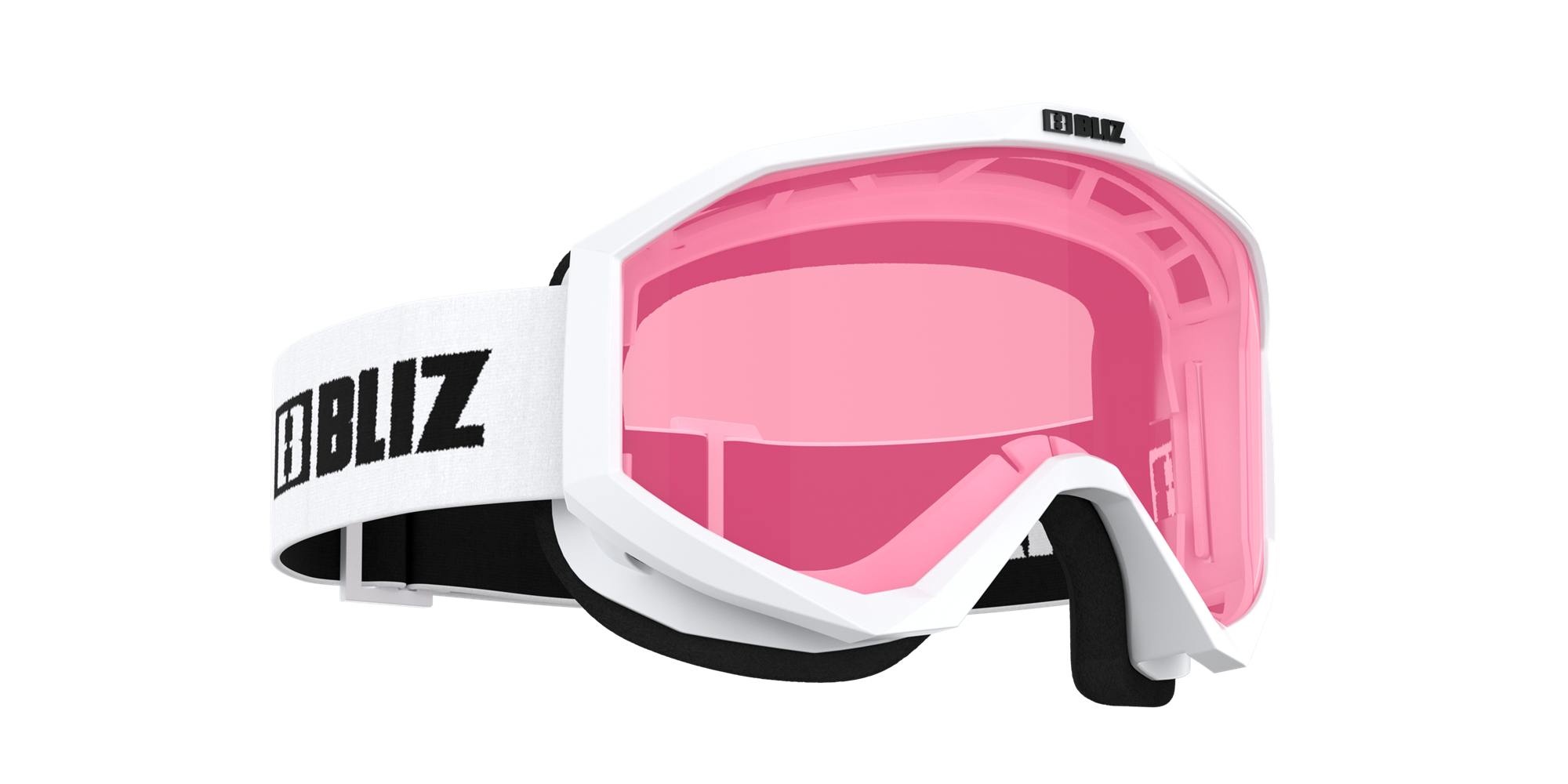 Bliz Liner Jr Ski Goggles Weiß Schwarz Rosa | CBMJ-52670