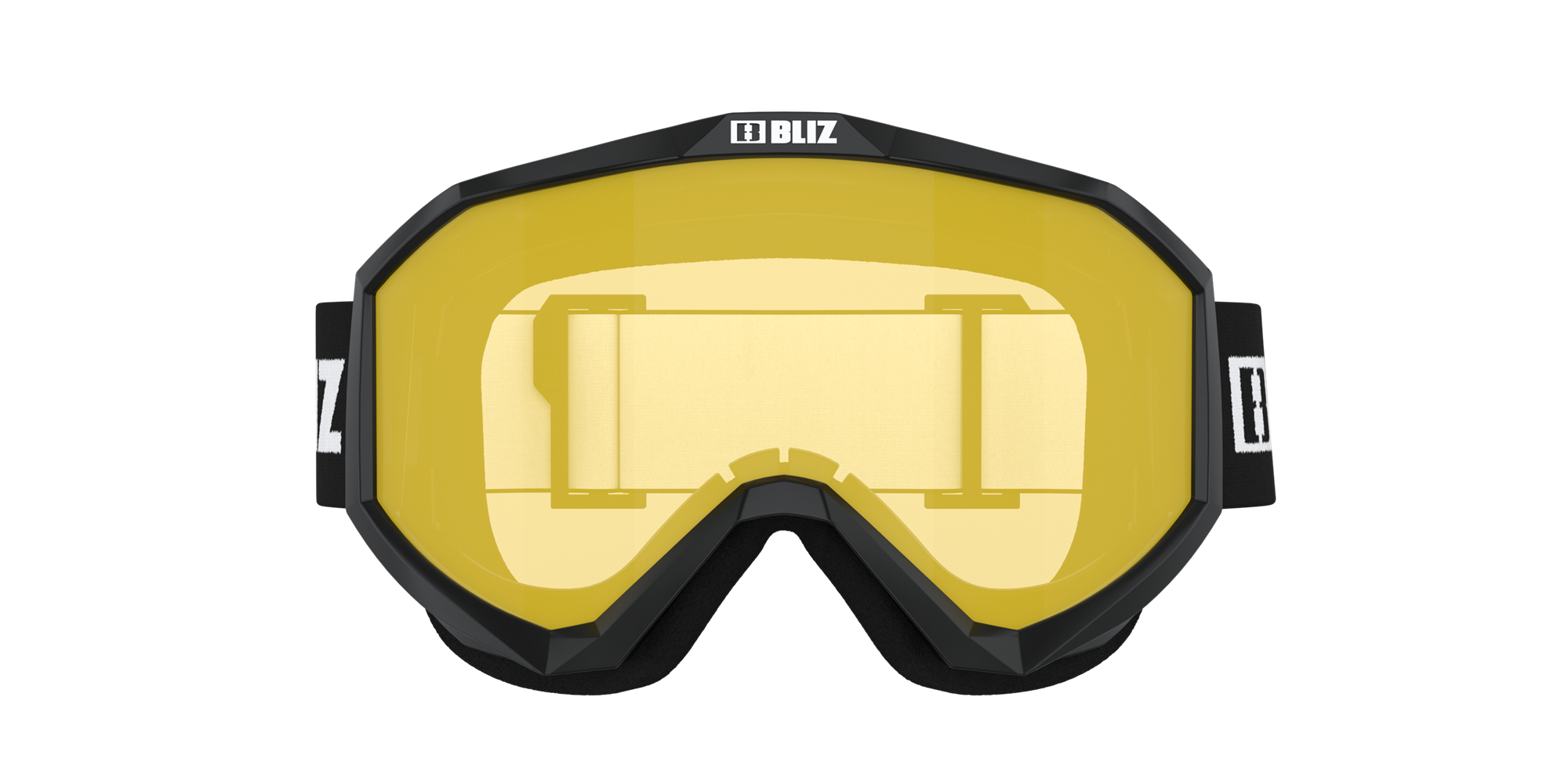 Bliz Liner Ski Goggles Schwarz Weiß Gelb | VQON-95341