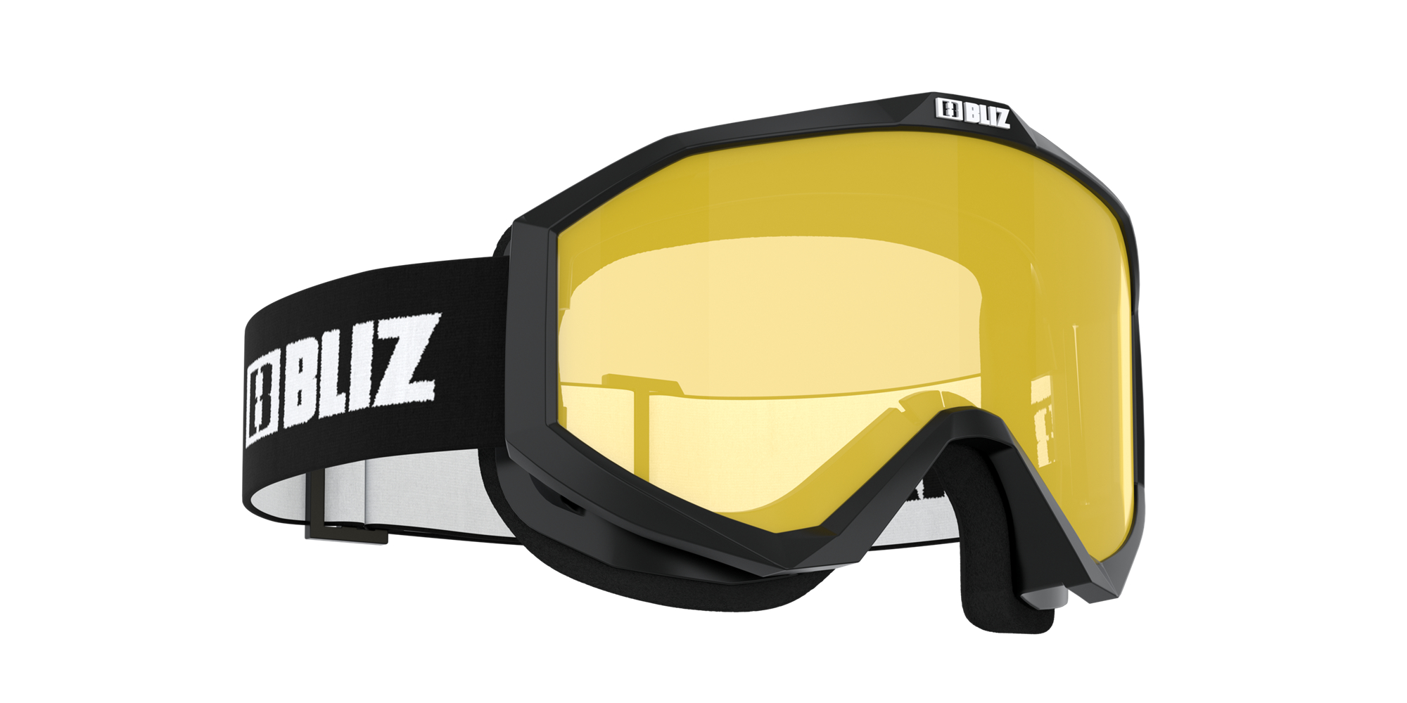 Bliz Liner Ski Goggles Schwarz Weiß Gelb | VQON-95341