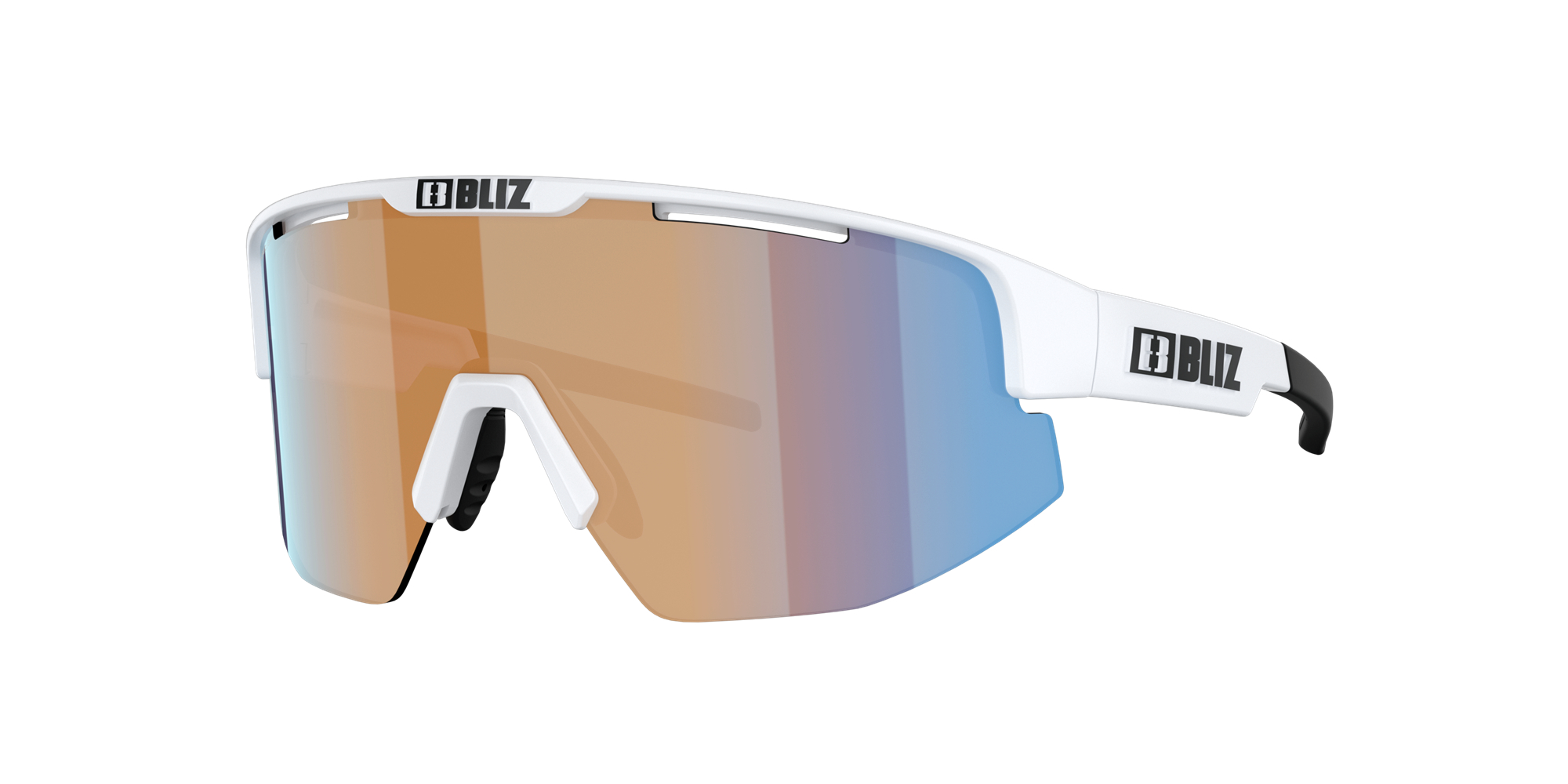 Bliz Matrix Sonnenbrille Weiß Blau | LUVC-56209