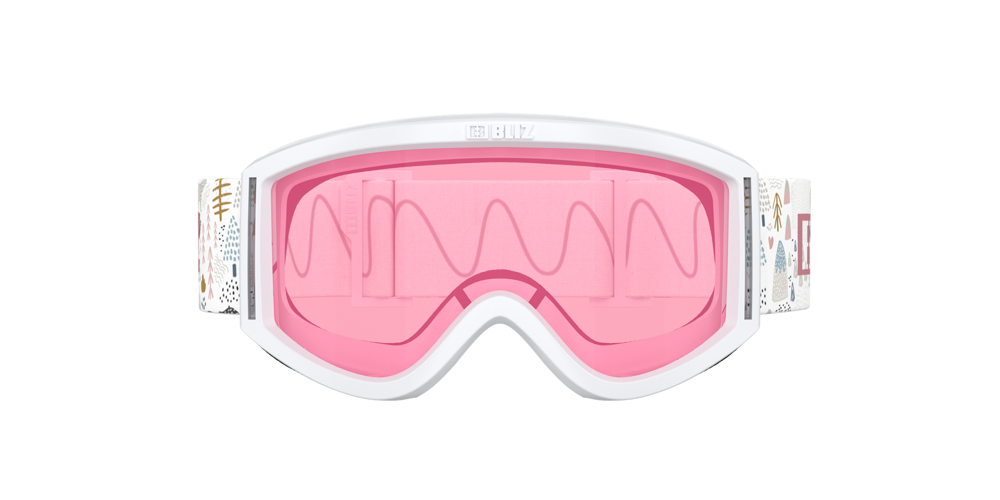 Bliz Pixie Ski Goggles Weiß Rosa | BRCA-82650