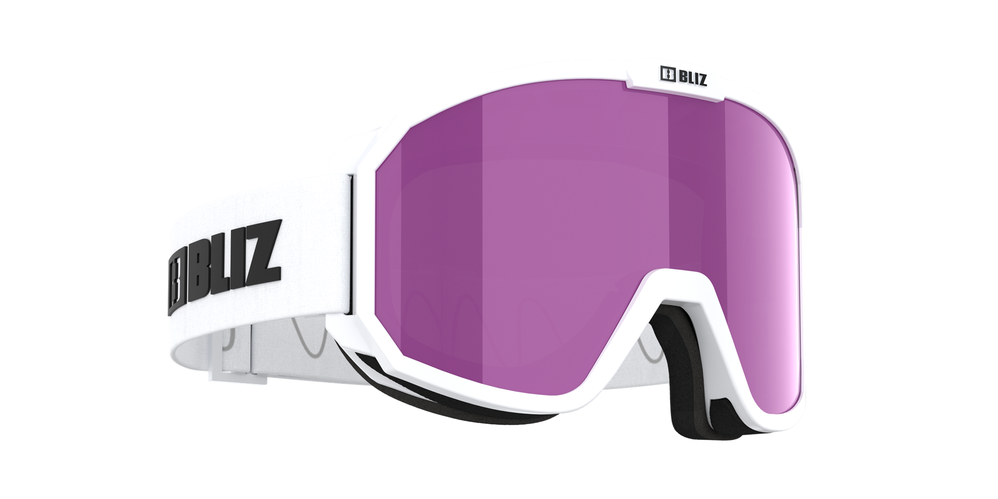 Bliz Rave Jr Ski Goggles Weiß Schwarz Braun Rosa | DCML-53926