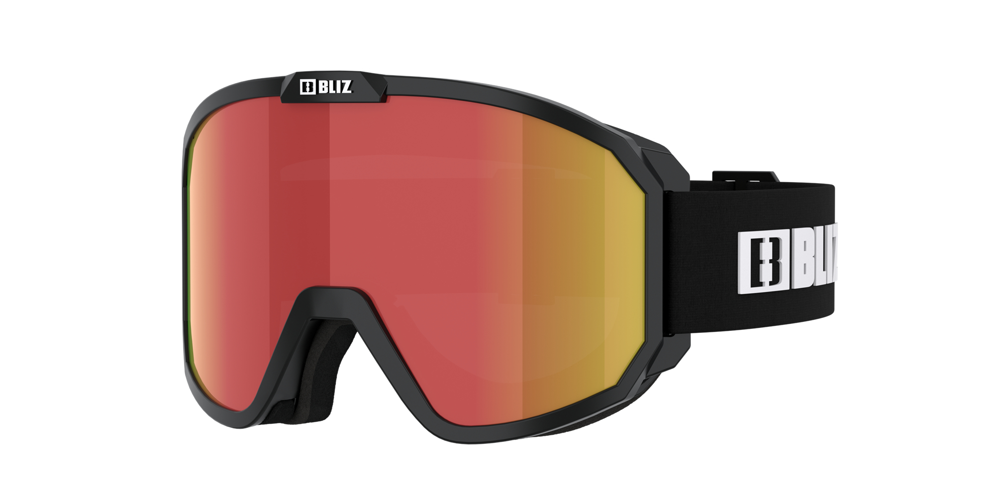 Bliz Rave Ski Goggles Schwarz Weiß Braun Rot | JVWD-91356