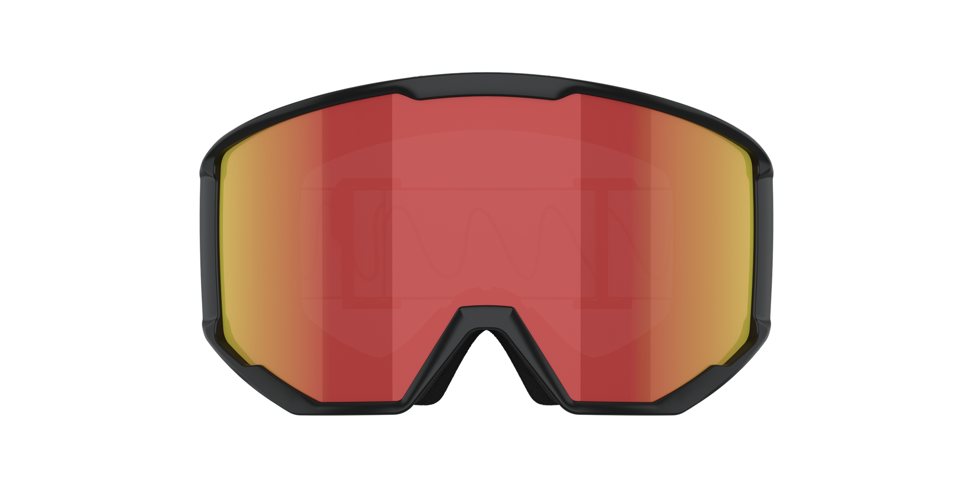 Bliz Spark Ski Goggles Schwarz Braun Rot | WYIC-90167