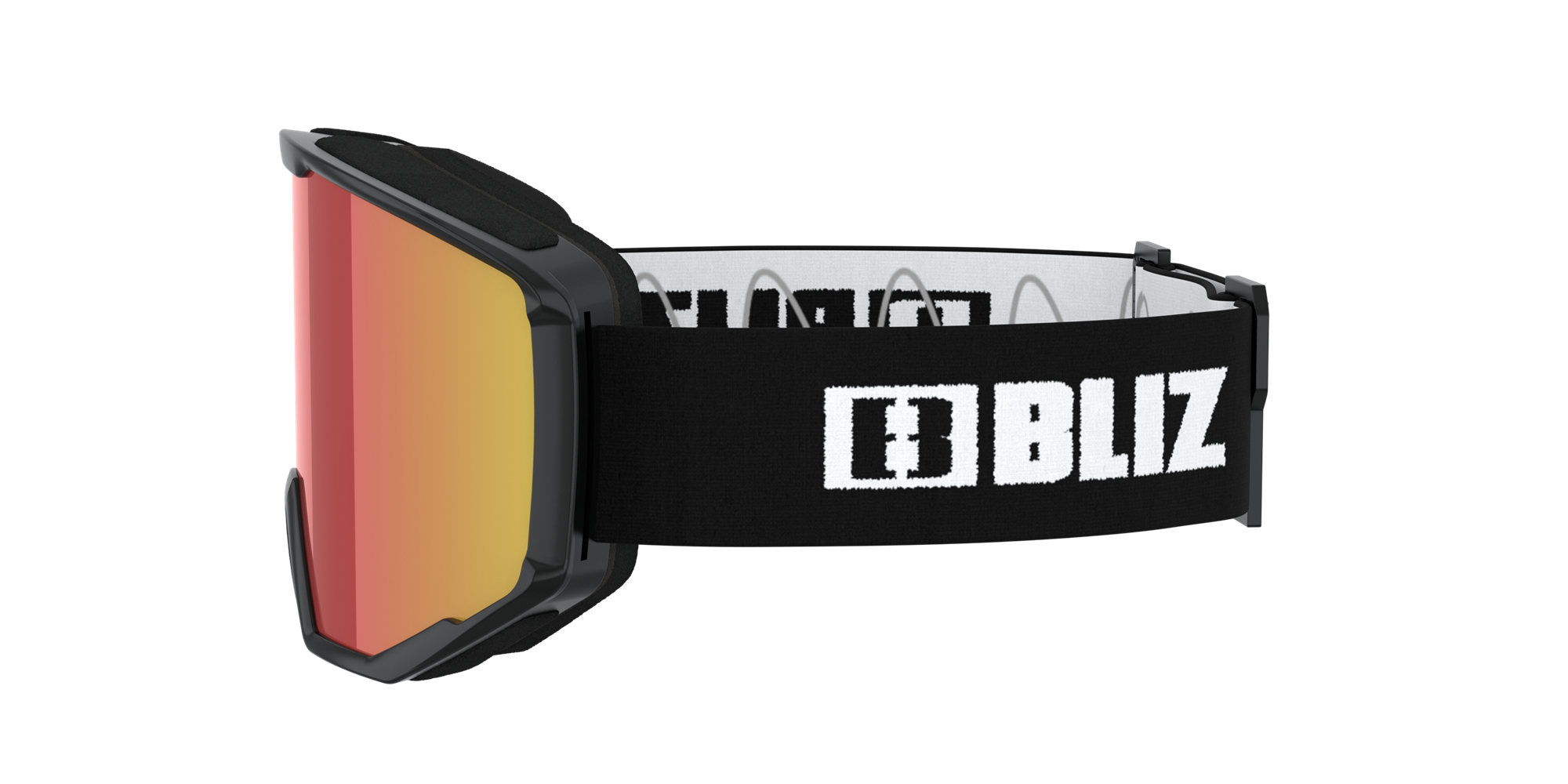 Bliz Spark Ski Goggles Schwarz Braun Rot | WYIC-90167