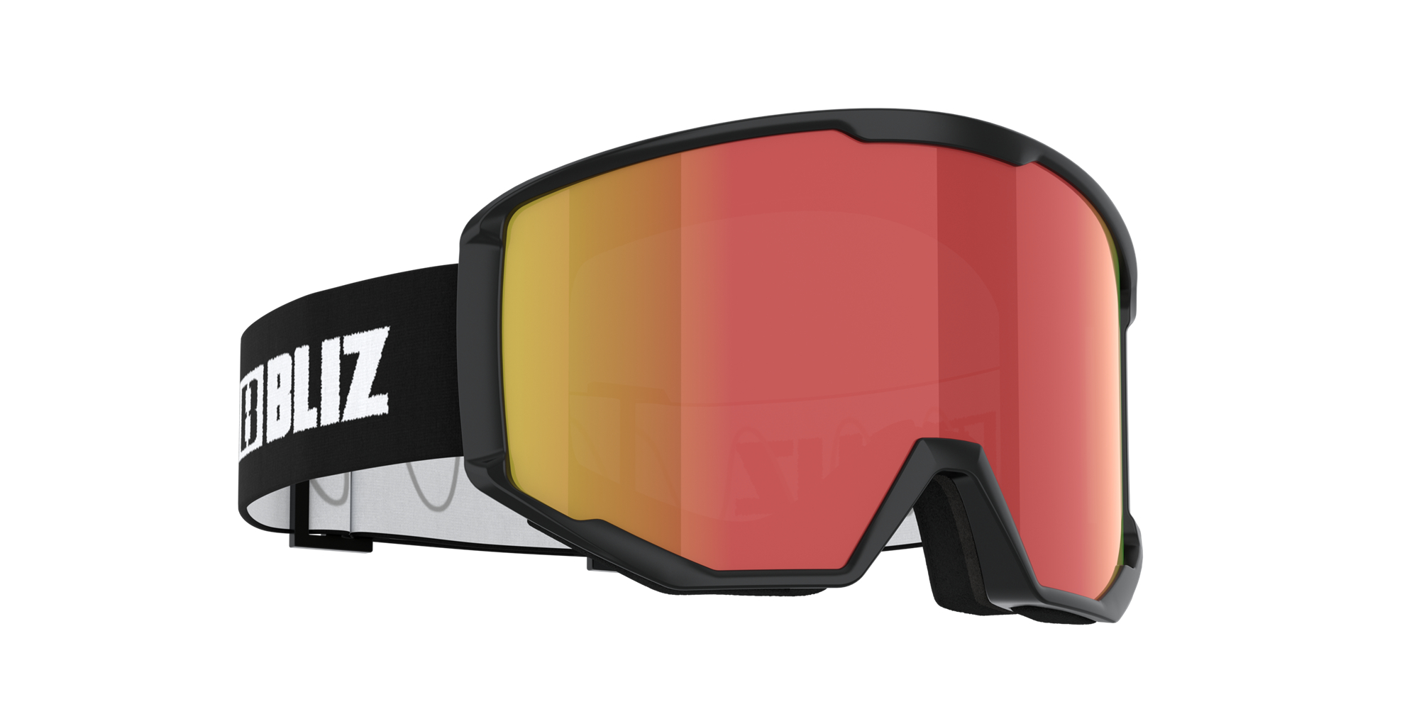 Bliz Spark Ski Goggles Schwarz Braun Rot | WYIC-90167