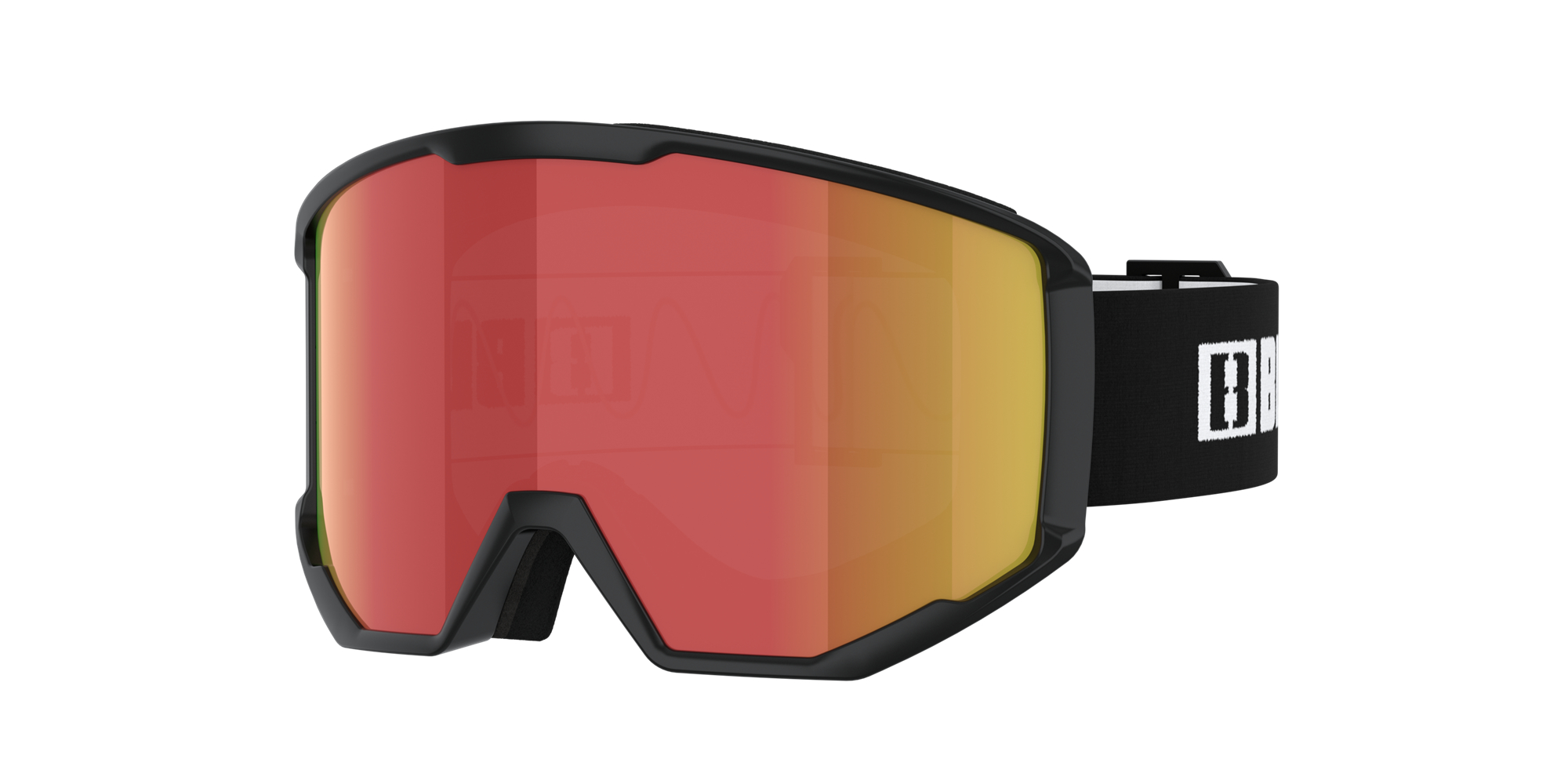 Bliz Spark Ski Goggles Schwarz Braun Rot | WYIC-90167